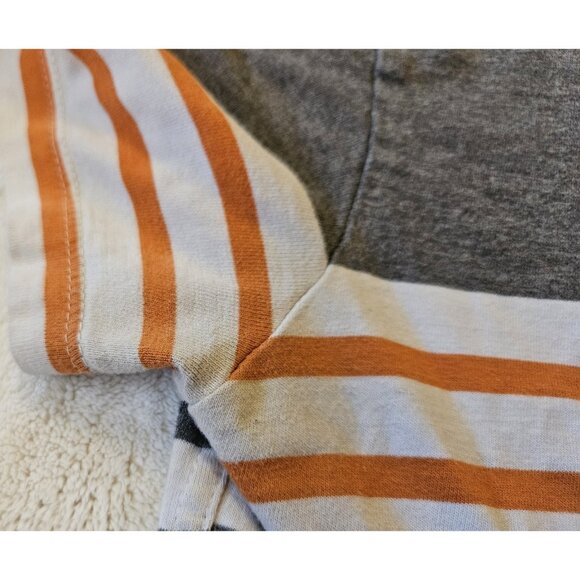 SuperDry Orange Label Mens Stripped Multicolor T-Shirt Size Large - Picture 4 of 9